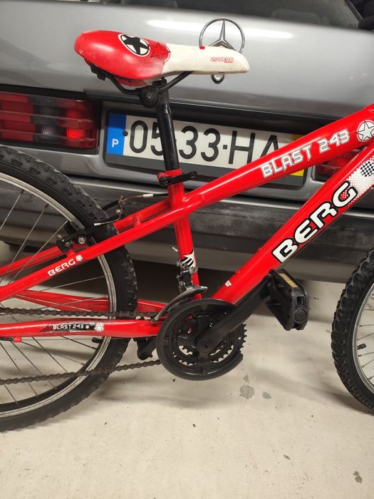 Bicicleta roda 24 vermelha