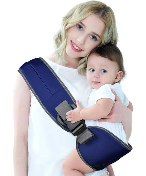 Nosidło dla niemowląt, antypoślizg. poduszka biodrowa i regul. klamra