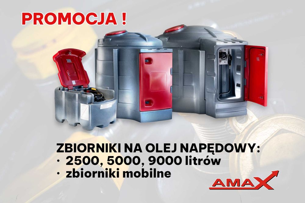 Zbiornik na olej napędowy ropę paliwo dwupłaszczowy ON PROMOCJA AMAX