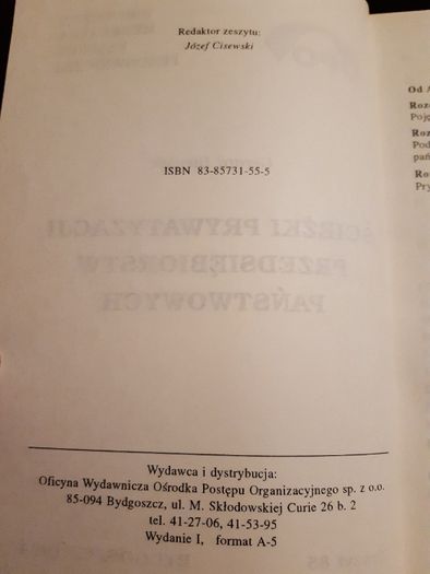 Ścieżki prywatyzacji przedsiębiorstw państwowych, Gerard Bieniek