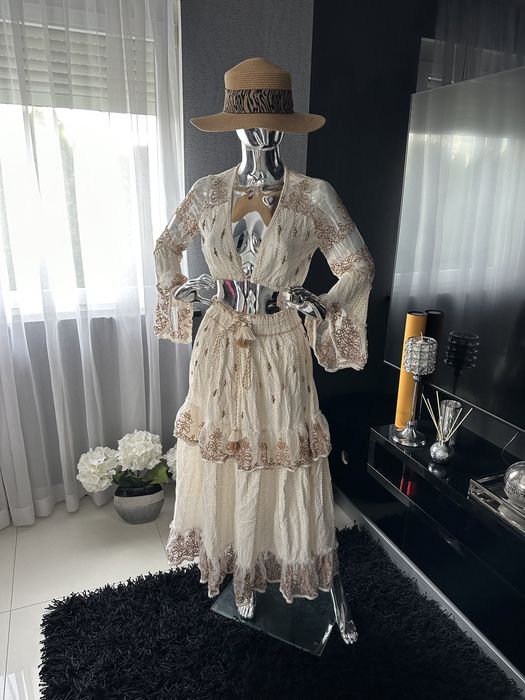 Komplet boho spódnica+Top Zara Chicaca Varlesca