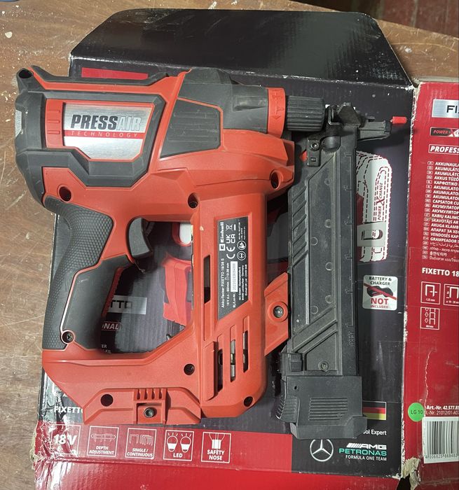 Степлер акумуляторний для скоб Einhell Fixetto S 18/38S