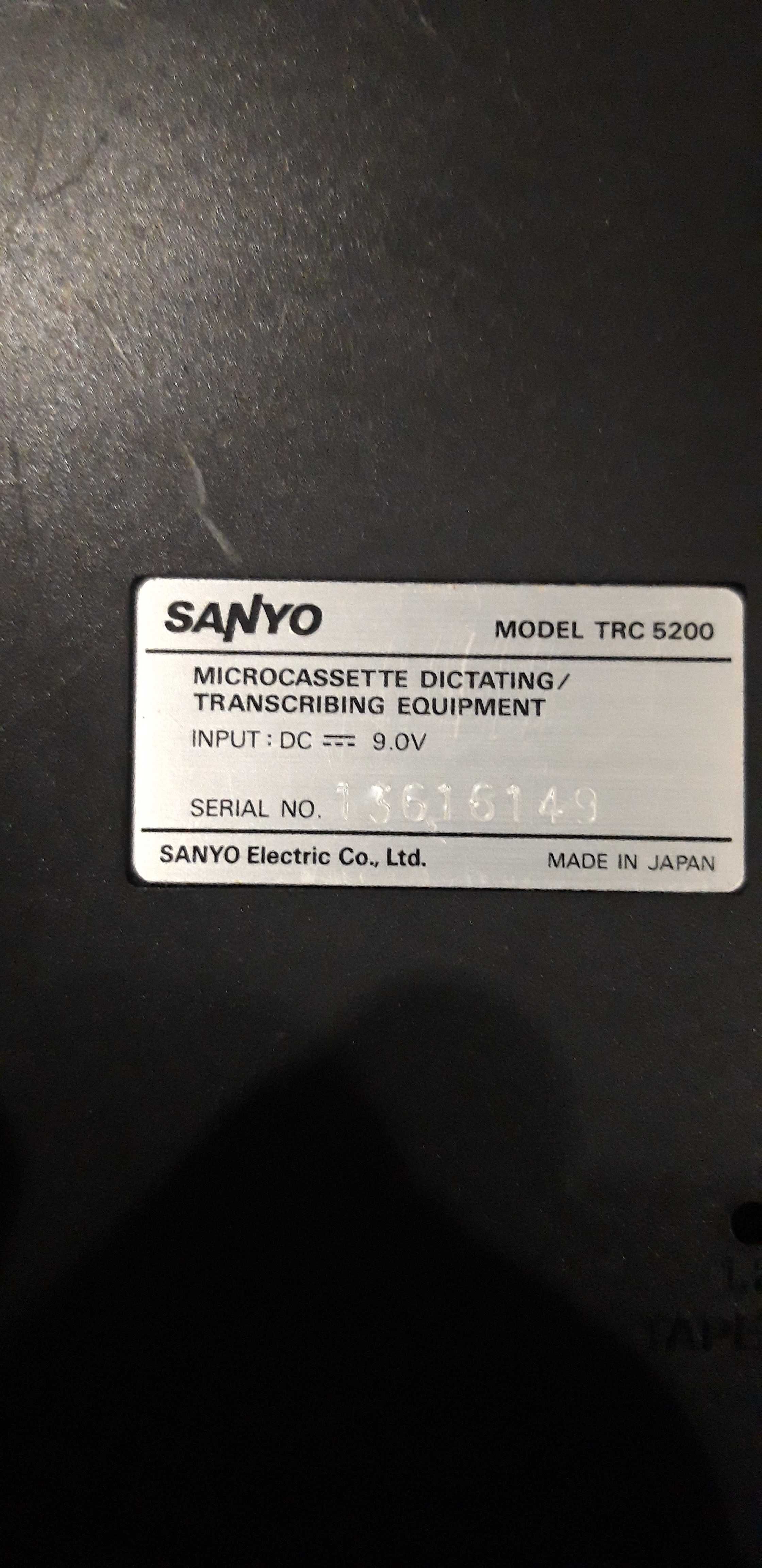 Sanyo Memo Scriber Dictation Machine Transcription (TRC-5200)