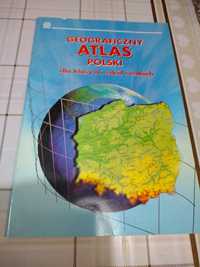 Geograficzny Atlas Polski dla klasy 8 i szkół średnich.