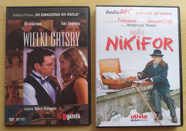 Filmy DVD Wielki Gatsby+Mój Nikifor