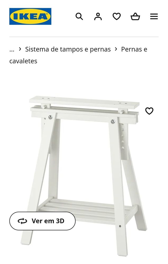 Secretária branca IKEA