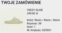 YEZZY SLIDE resin 38