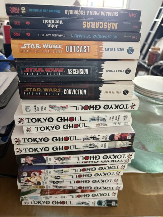 Livros - Star wars, manga e outros
