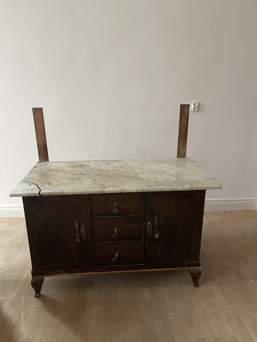 Stara wodniarka mebel retro marmur