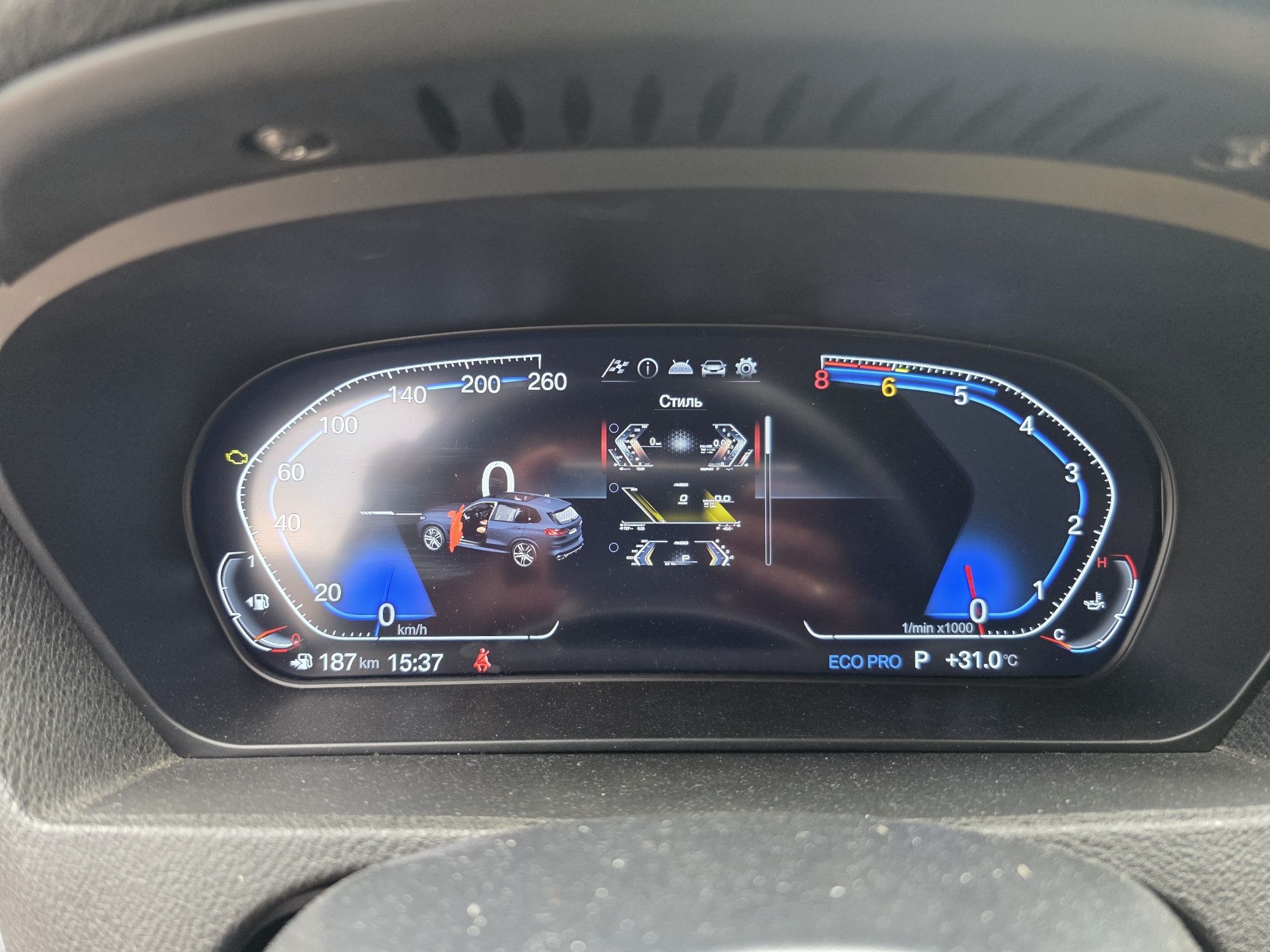LED приборка BMW X5 E70, X6 E71 LCD кластер