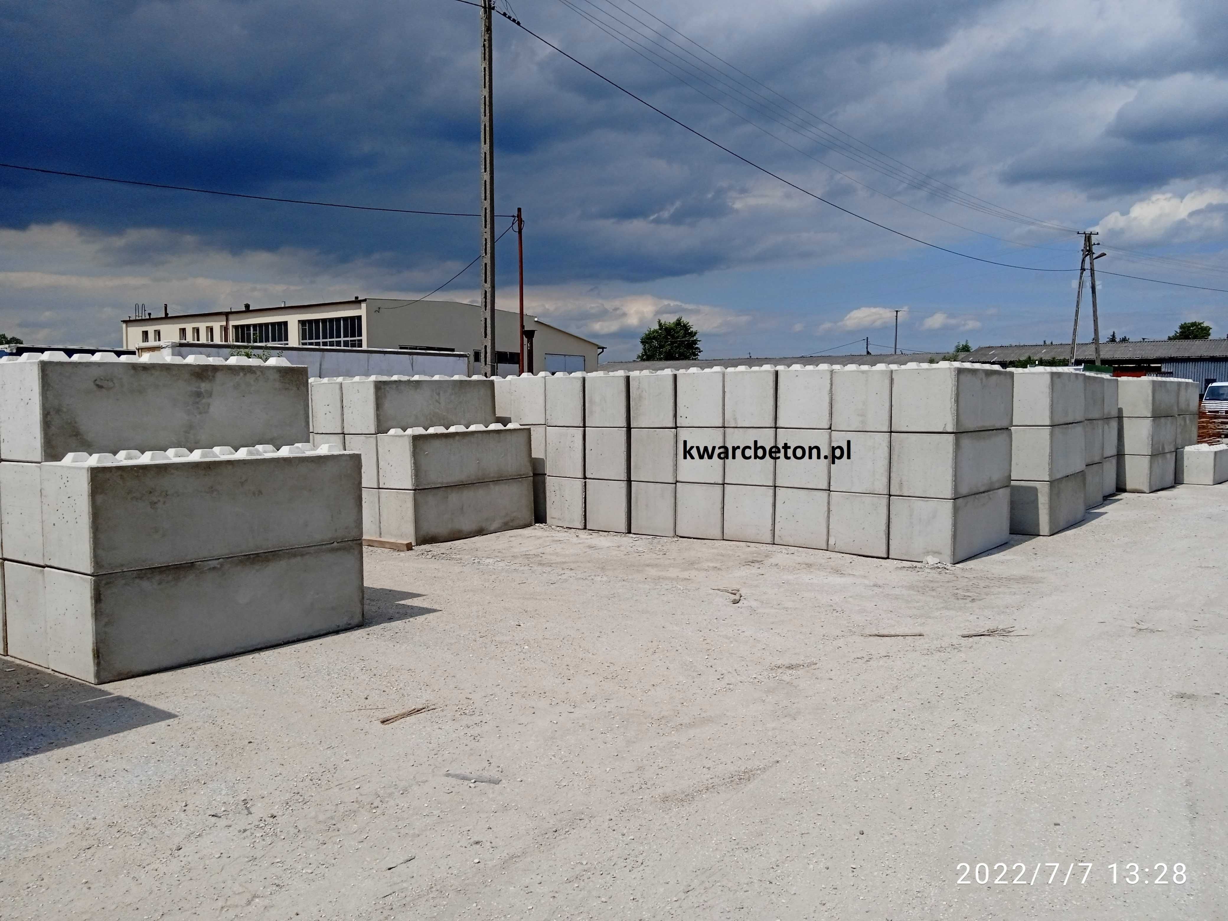 Blok betonowy typ lego mur oporowy klocki betonowe 180x60x60 PRODUCENT