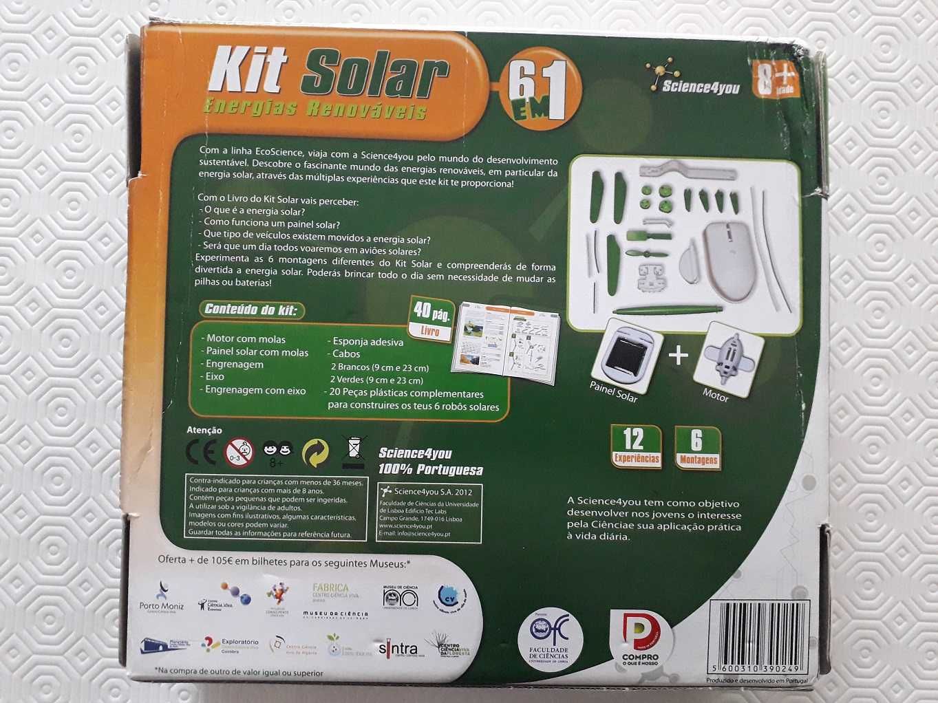 Jogo Kit Solar Energias Renováveis