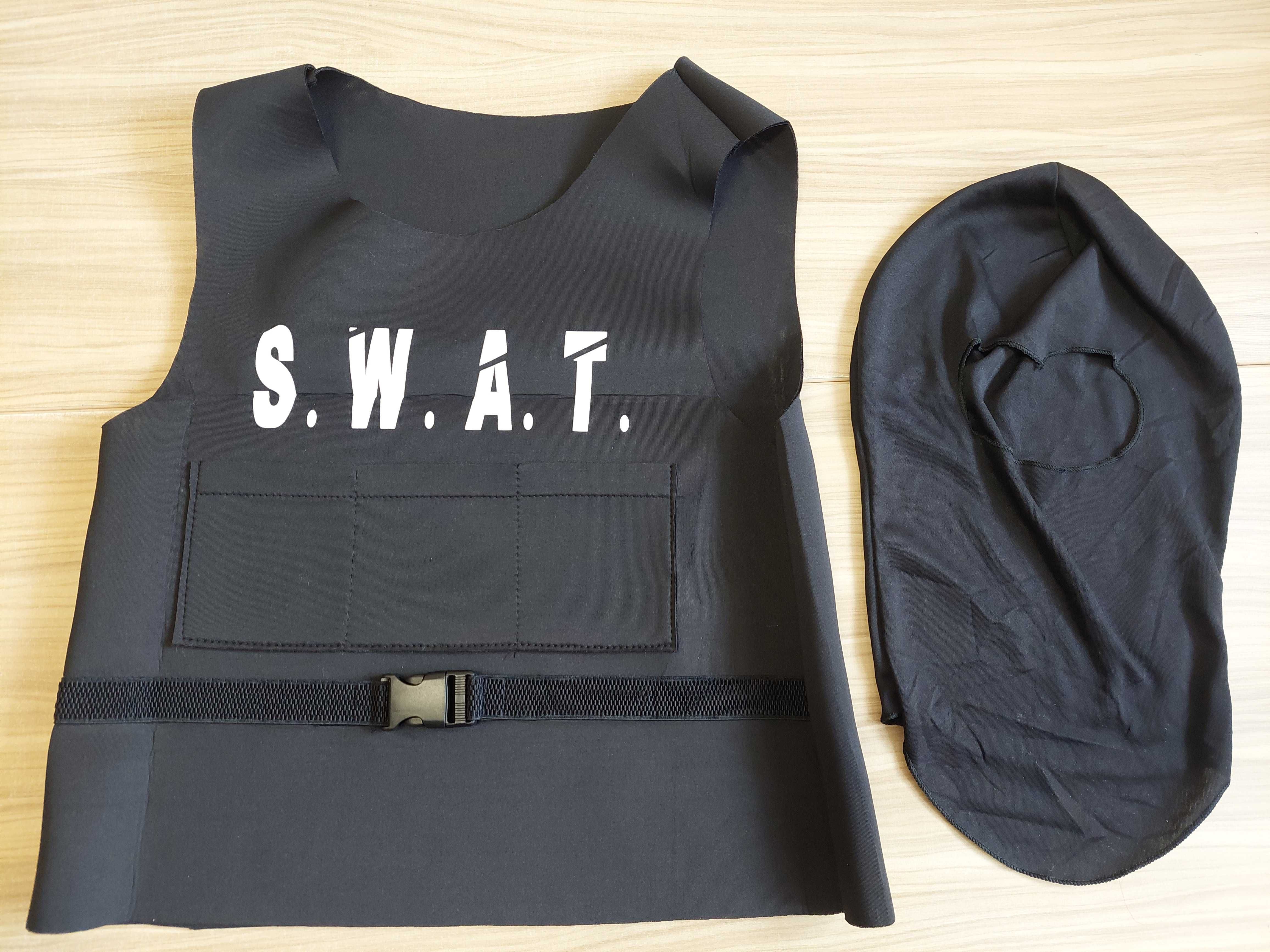 ReliBeauty SWAT dla chłopców kostium policyjny strój rozmiar 150 cm