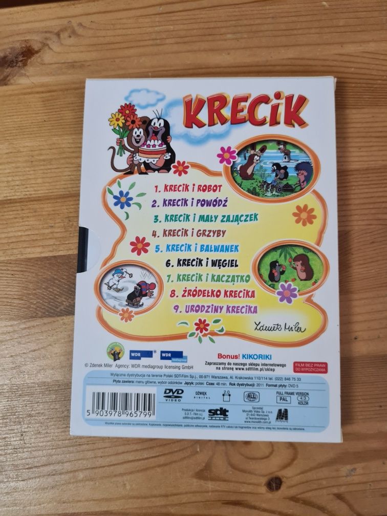 Krecik płyta DVD bajka Krecik i mały zajączek