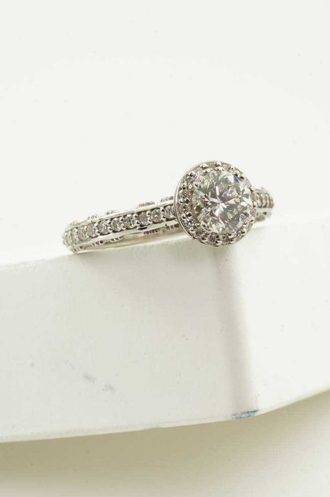 Złoty pierścionek 14K Brylanty 1.22ct