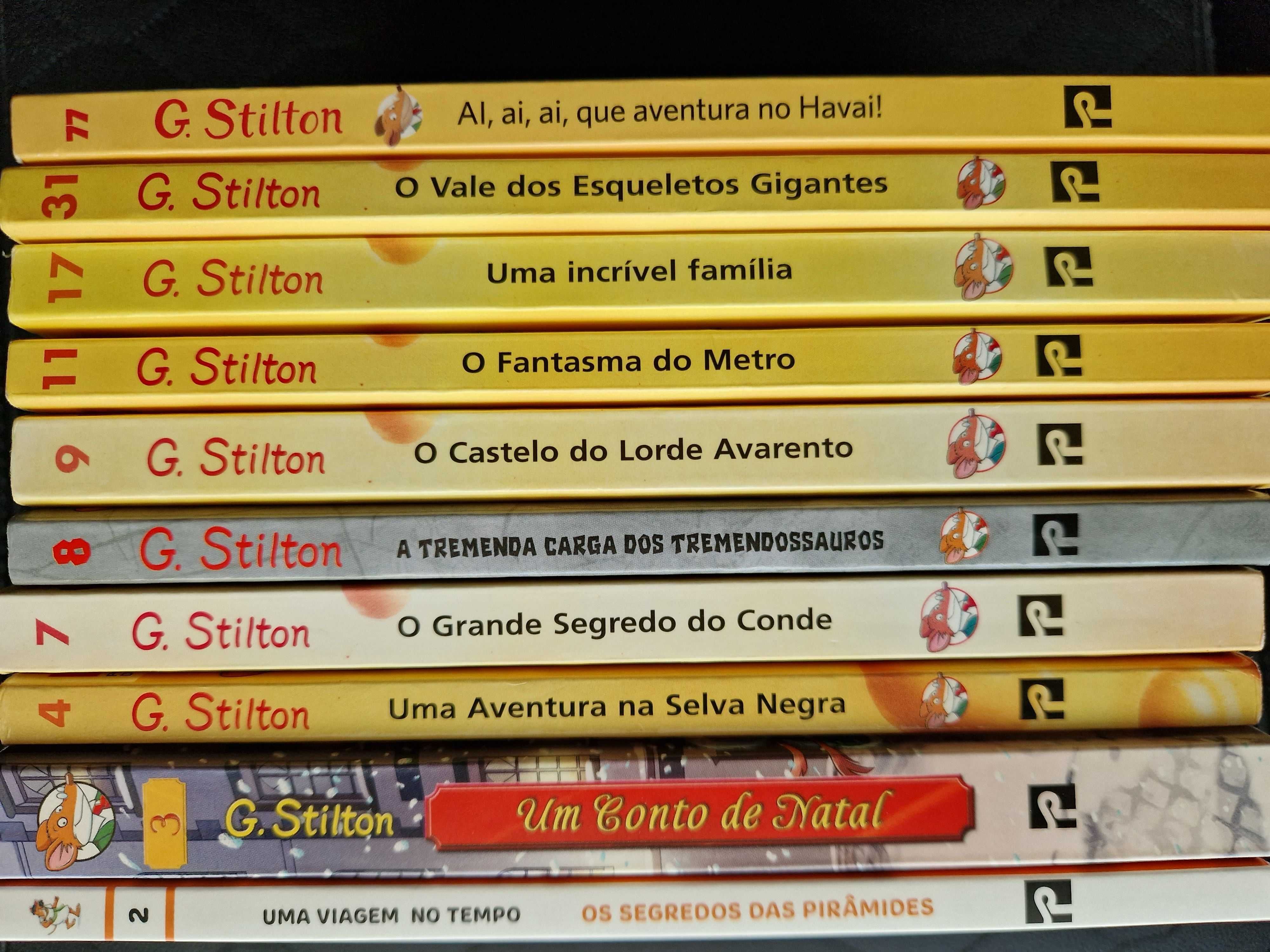 Vários livros Geronimo Stilton