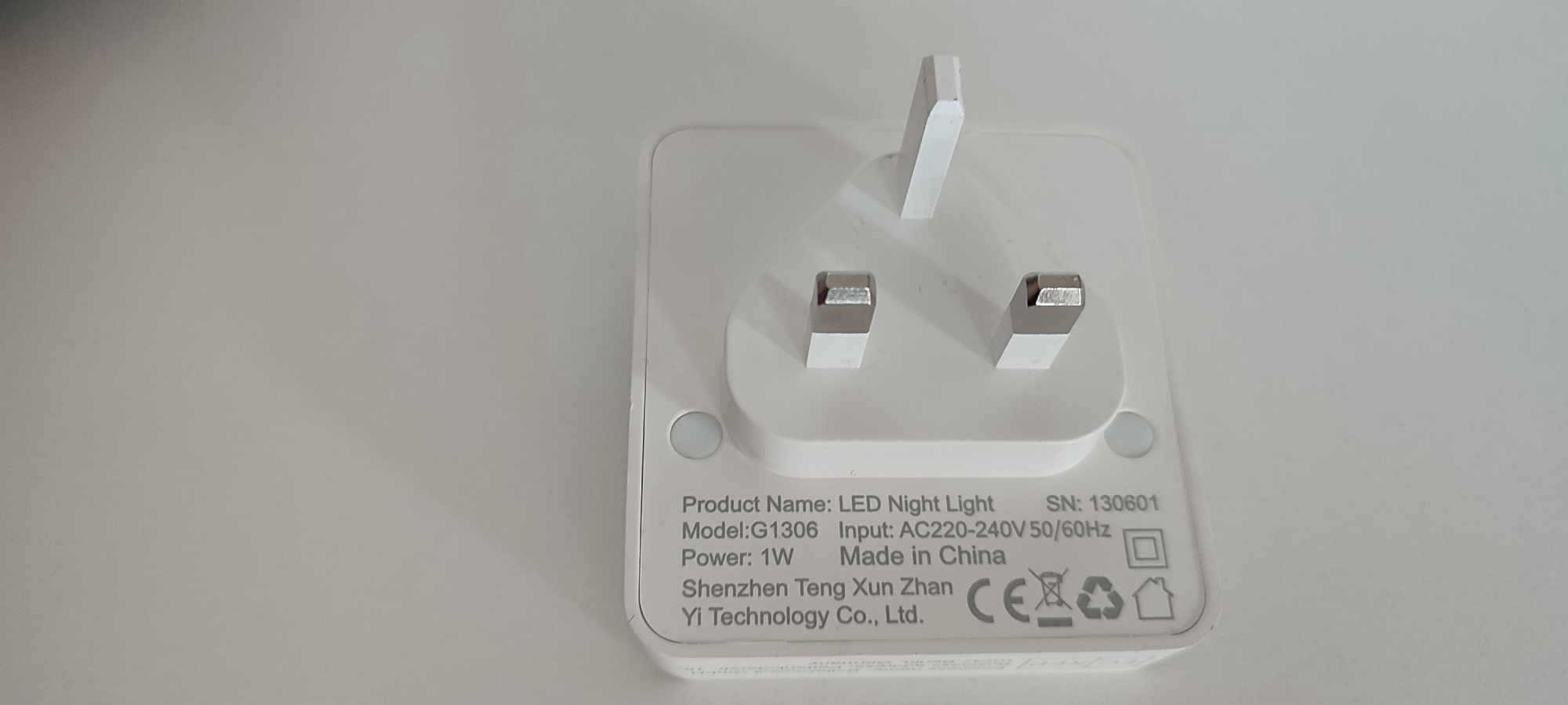 lampka nocna Gritin LED czujnik ruchu i zmierzchu