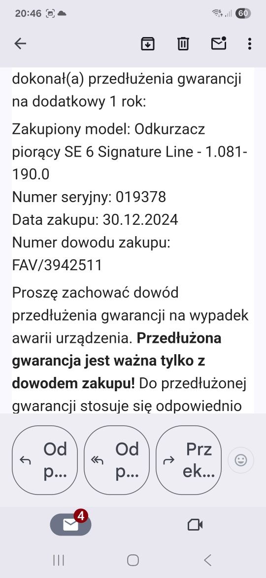 Karcher SE 6 signature line odkurzacz piorący jak nowy