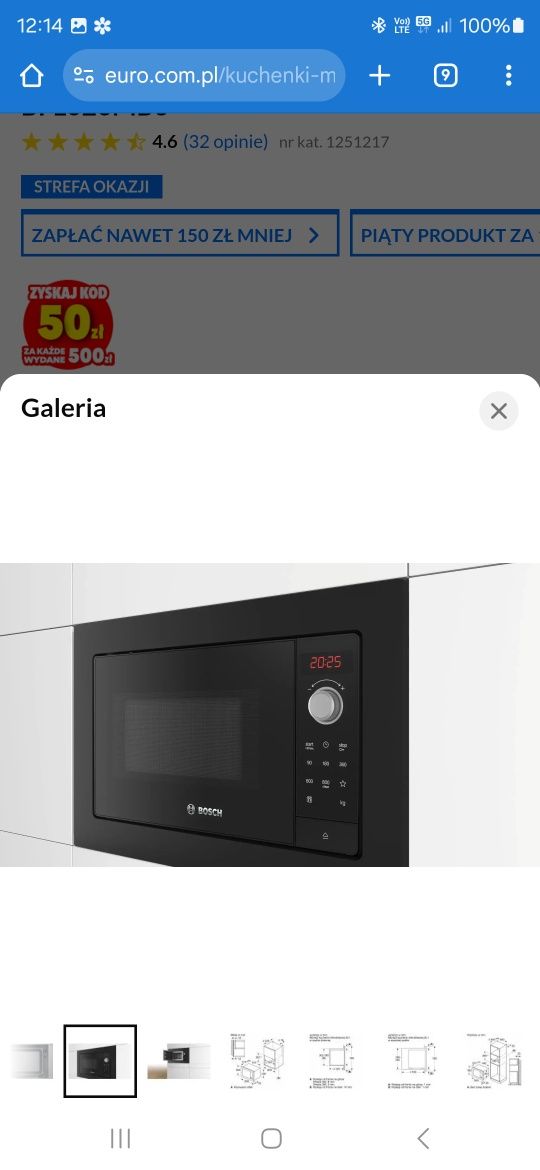 Kuchenka mikrofalowa Bosch BFL623MB3