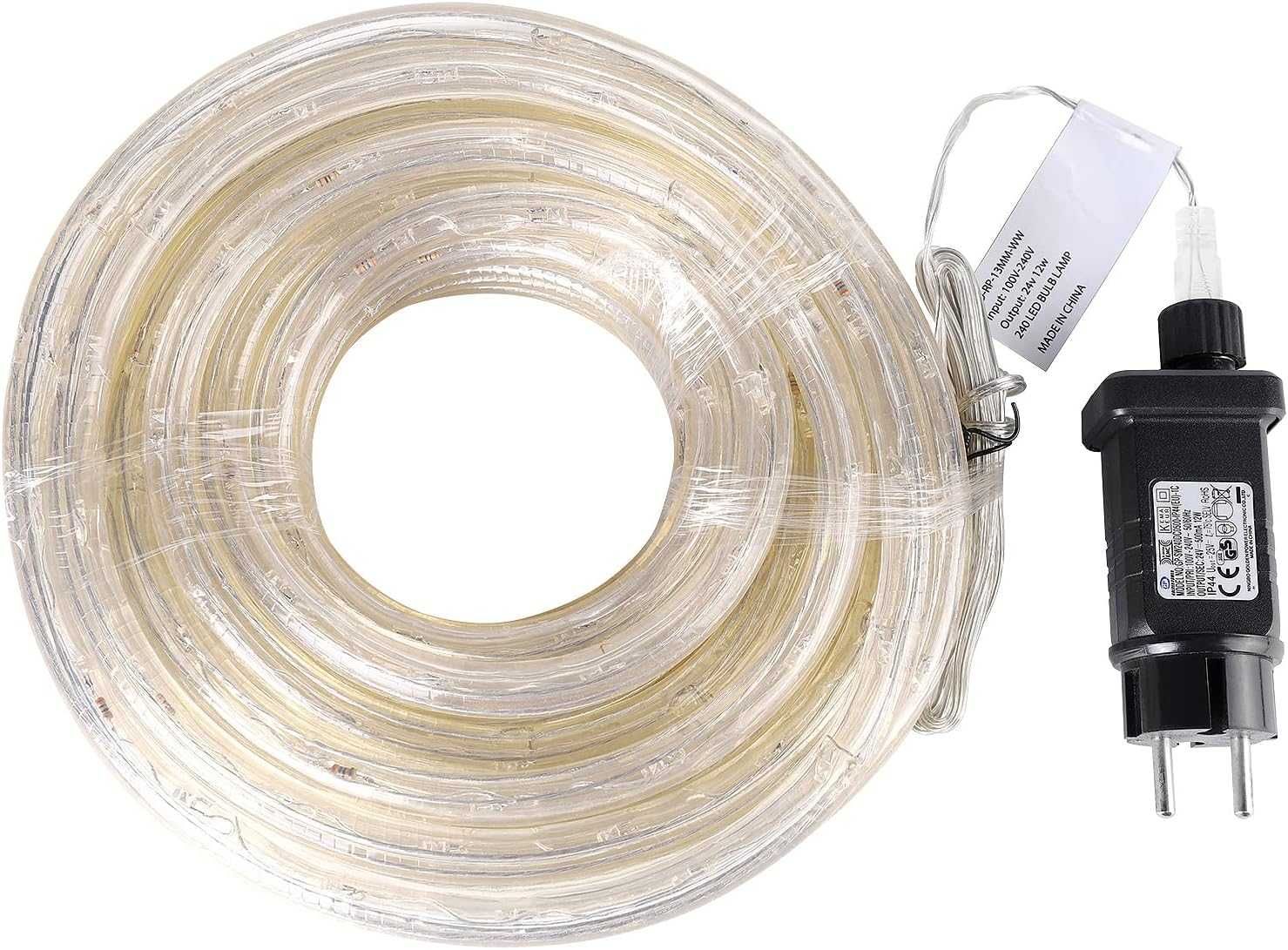 Custmkey Wąż świetlny LED 10 m 240 diod LED