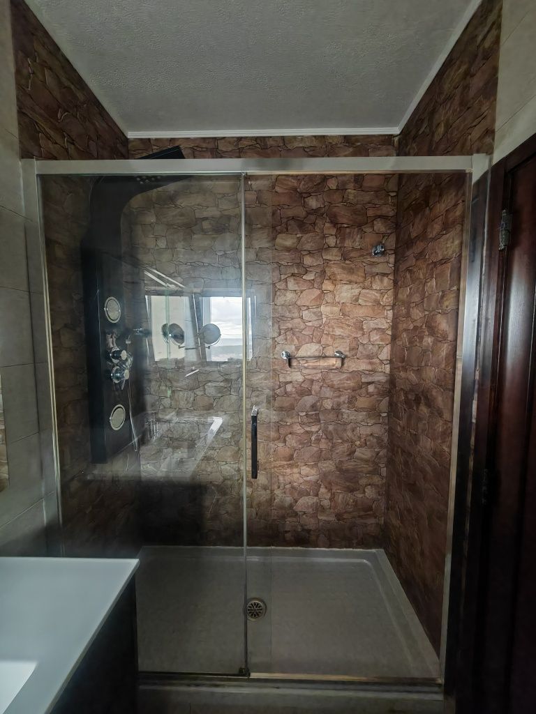 Base duche + Resguardo Portas Vidro + Coluna duche