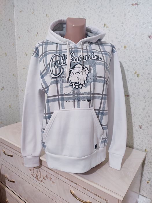 Продам теплую толстовку кофту худи на флисе женская р L-48