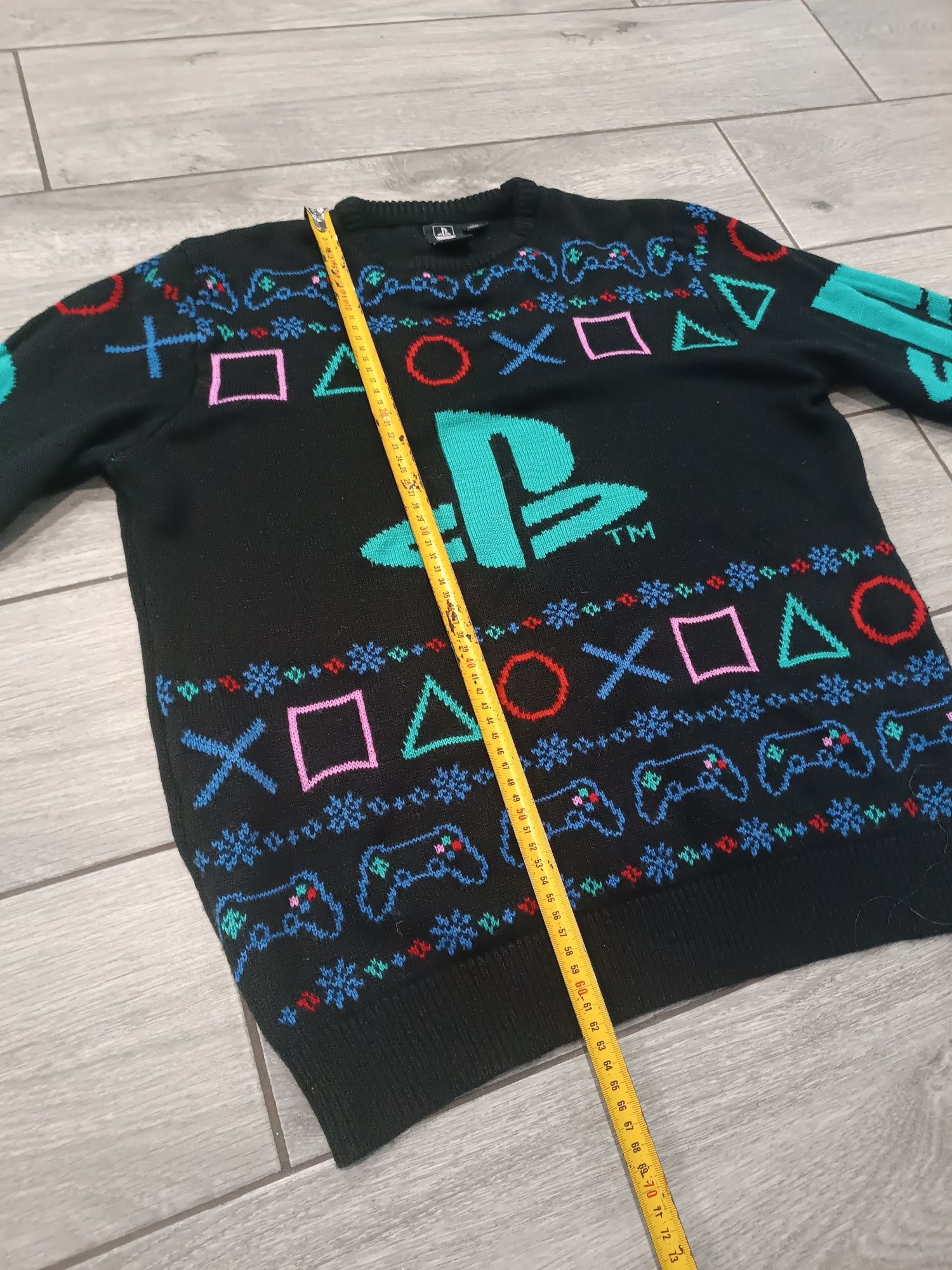 PlayStation christmas jumper Sony sweter świąteczny L Primark