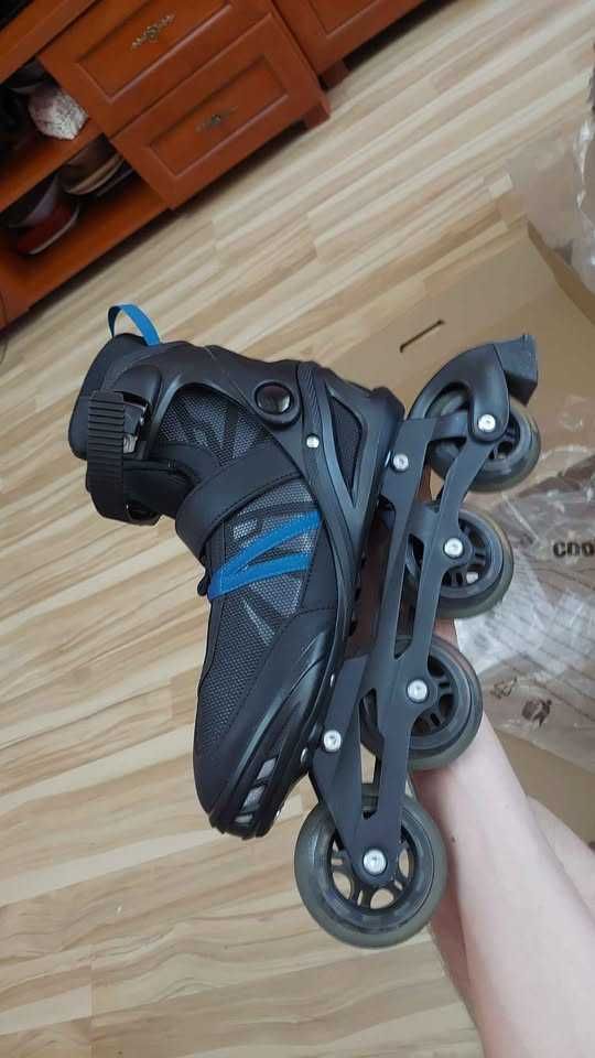 Rolki DESQ Black Poseidon r. 44 – użyte raz, stan idealny!