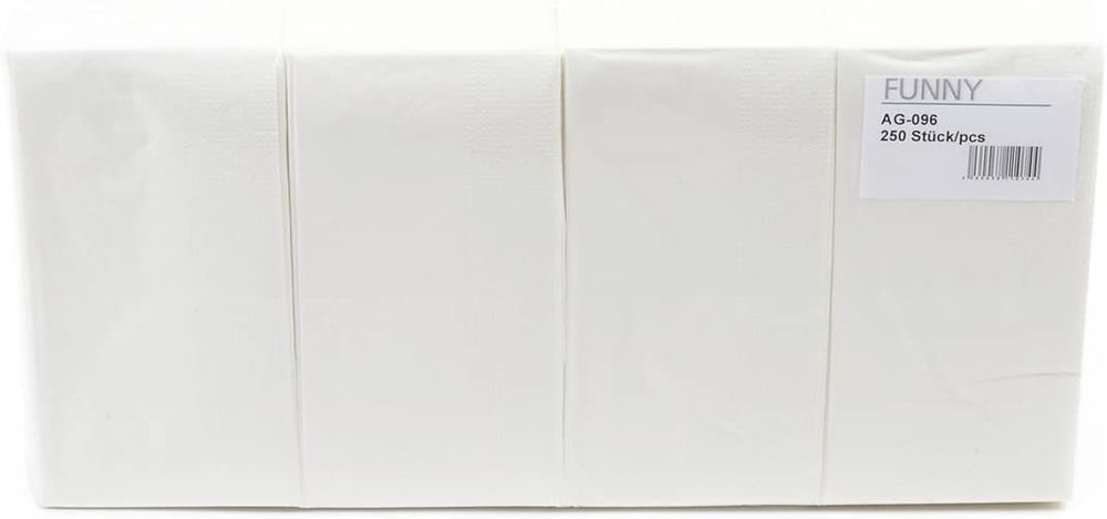 Funny Serwetki stołowe, białe 33cm, 8x250szt
