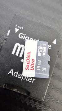 SanDisk MicroSD 16g + Adaptador SD
