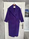 Fioletowy plaszcz oversize Bershka