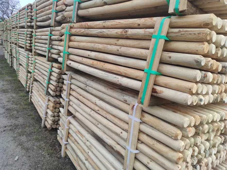 Paliki i Palisady toczone  do Sadzenia drzewek i Ogrodzeń