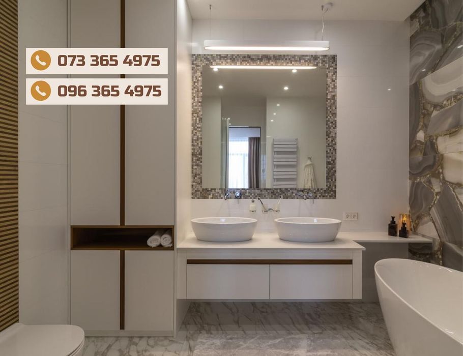 ВИРОБНИК №1‼️Стільниця Ванна Душова • Штучний камінь | Мрамор Граніт