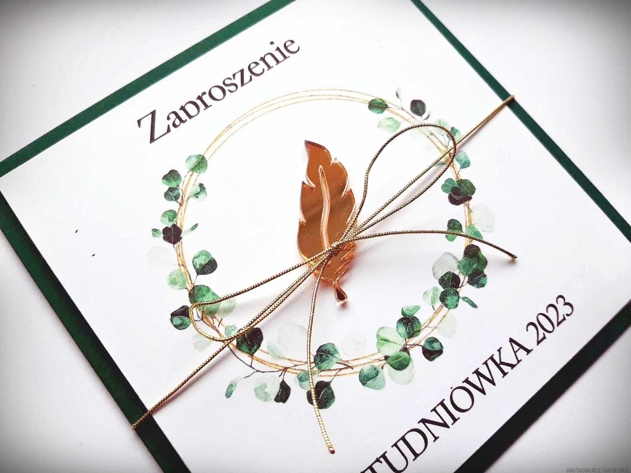 Zaproszenia w stylu glamour na Studniówkę
