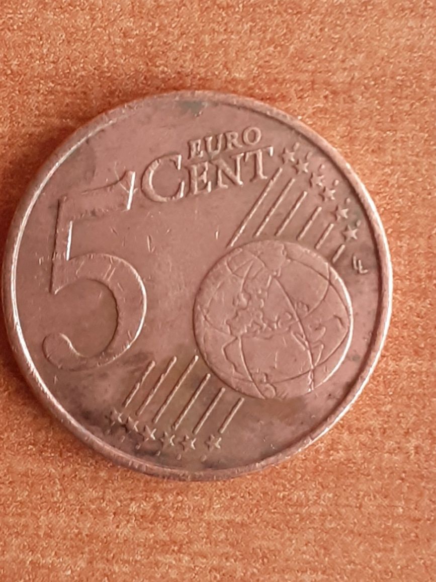 Moneta 5 euro cent.