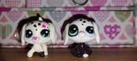 Littlest pet shop pieski black&white LPS