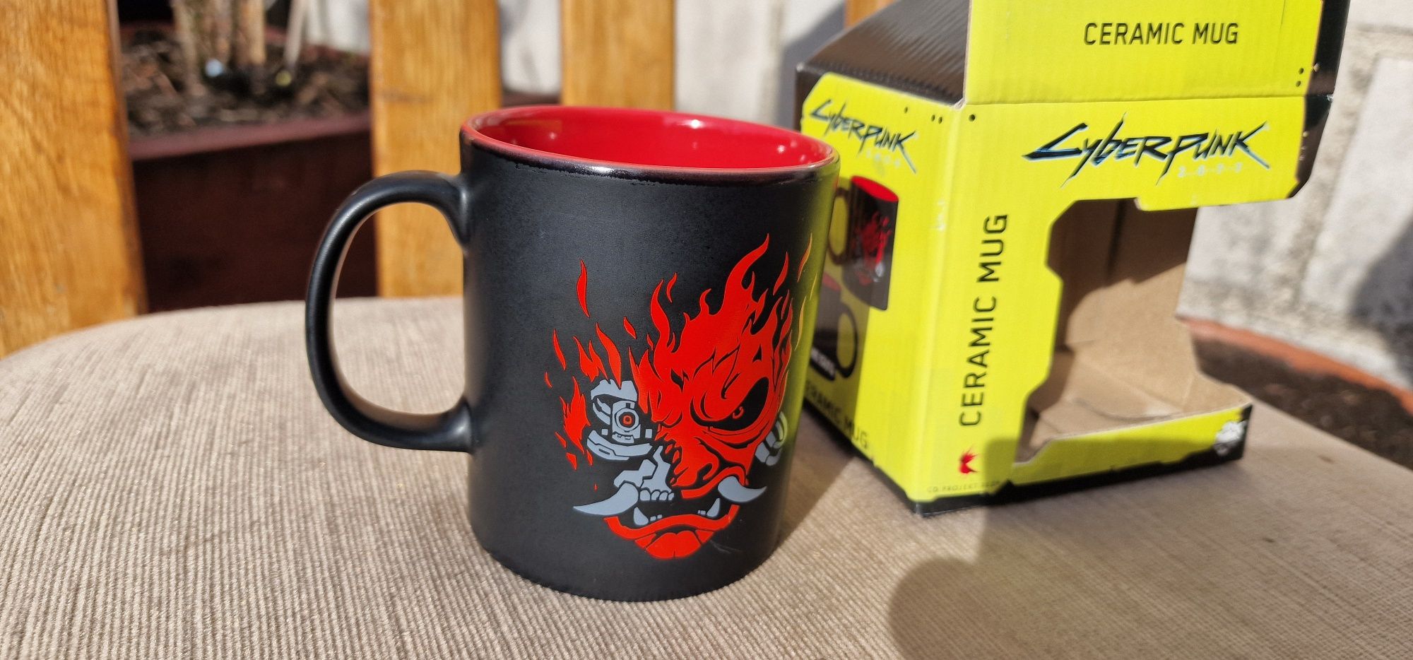 Cyberpunk 2077 kubek mug jinx samuraj. Oryginalny. Nowy Cd projekt red