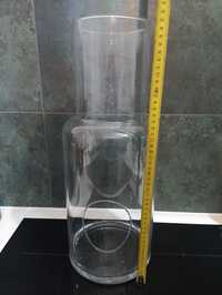 Szklany wazon pojemnik wysokość 47 cm stan idealny