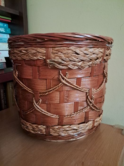 Ratanowe osłonki doniczki rattanowe duże