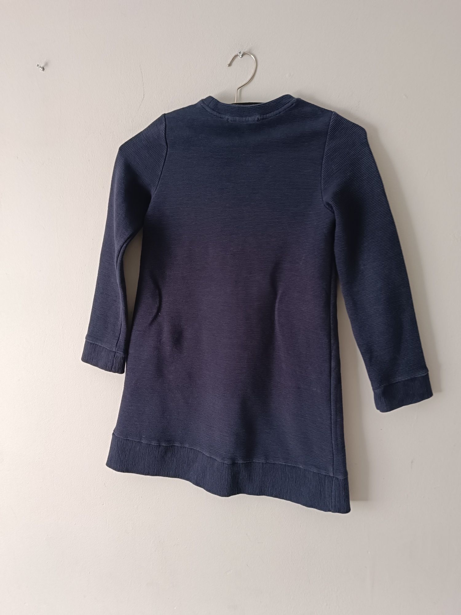 Sukienka granatowa massimo dutti 128 134
