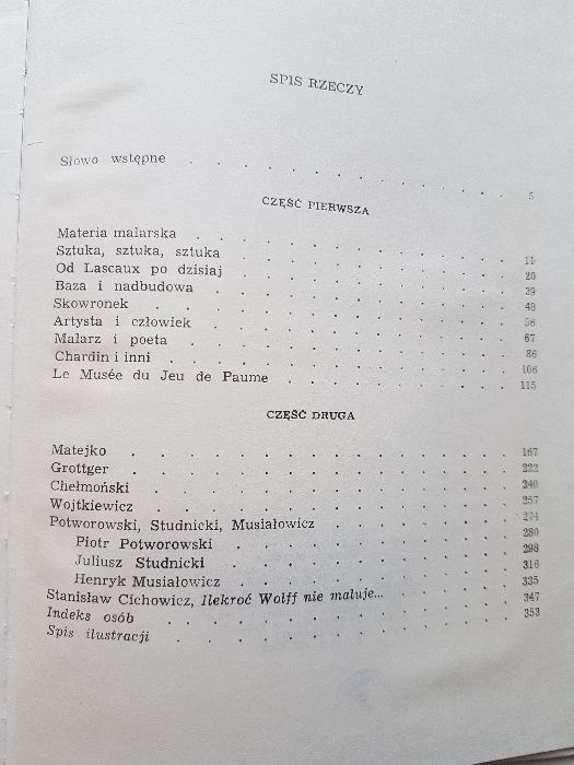 Jerzy Wolff "Wybrańcy sztuki" - zbiór szkiców o malarstwie