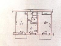 № 12432 - 2 к. квартира, Центр, Киевская, 5/5 эт., кирпич