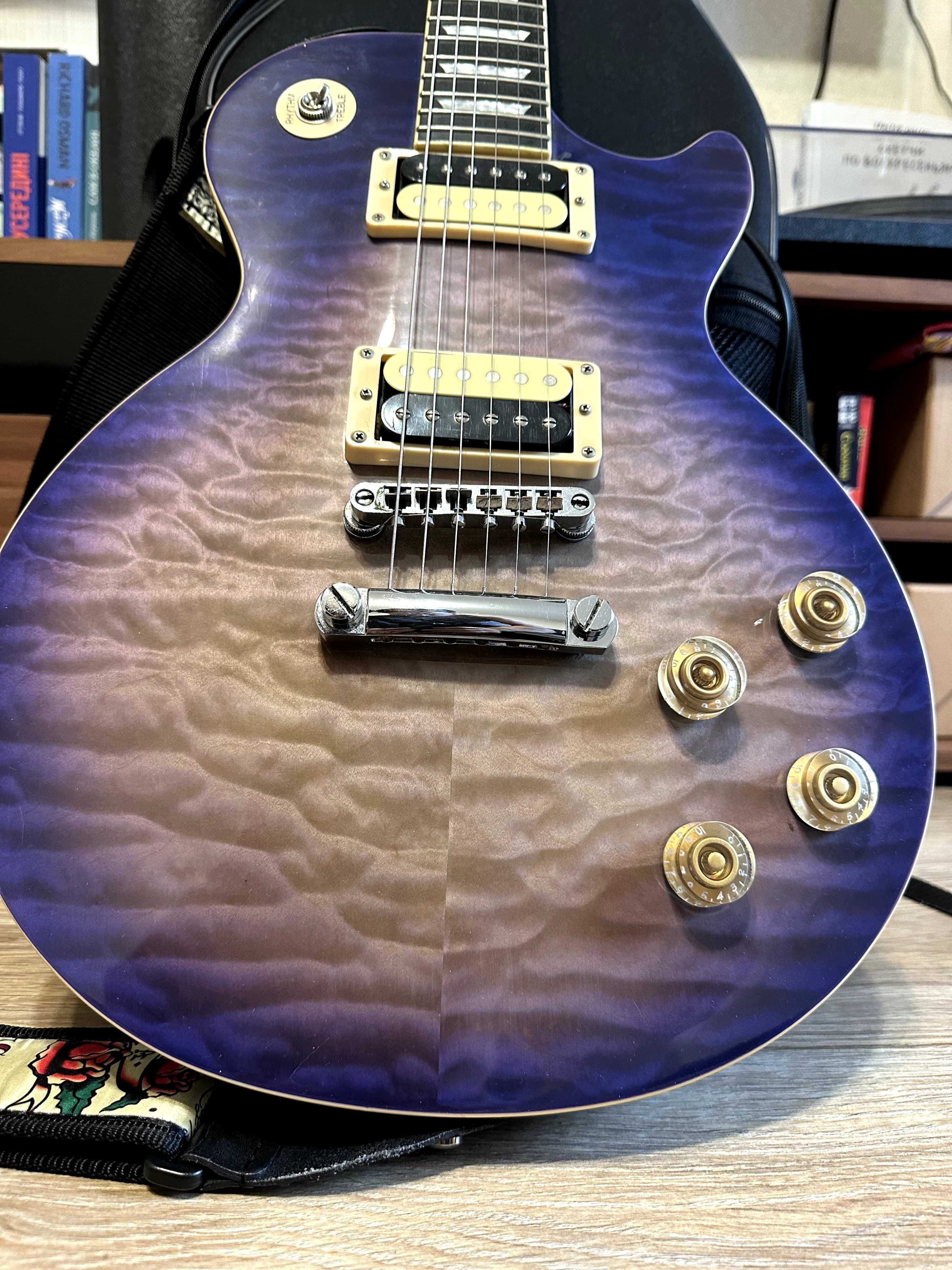 Електрогітара Epiphone Les Paul Standard Plus Top Pro TB