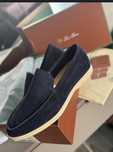 Лоферы Loro Piana — натуральная замша, новые, полный комплект