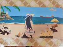 Um dia na praia em boa companhia