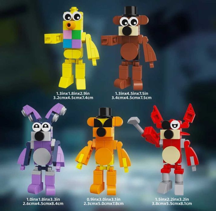 П'ять ночей з Фредді конструктор 5 персонажів Five Nights At Freddy's