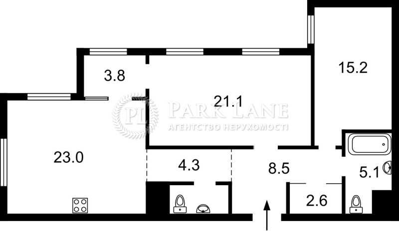 2-кімн. квартира ,86м.кв. ЖК Варшавський плюс