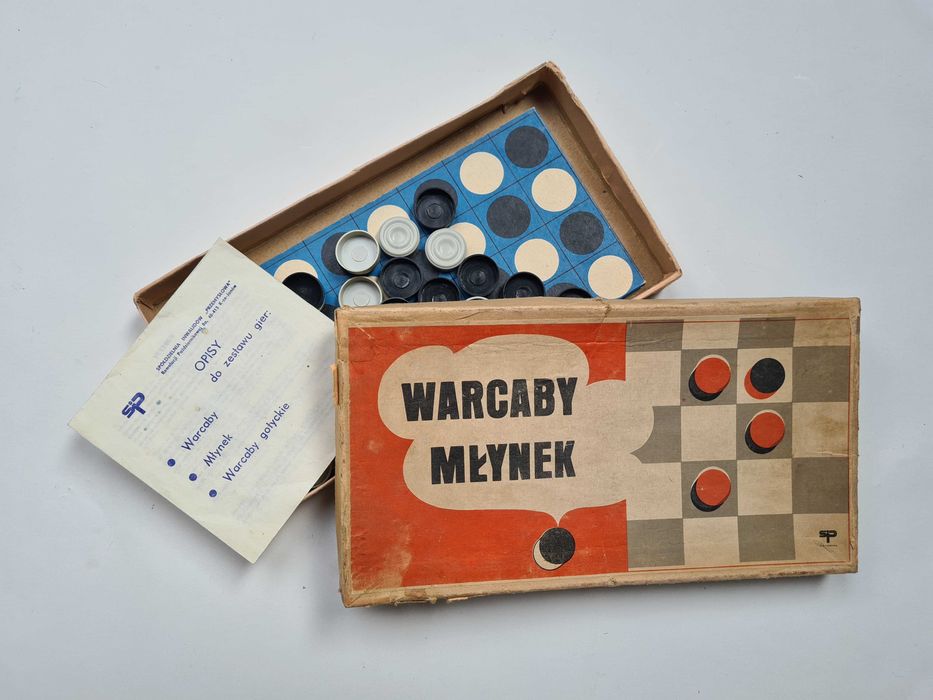 Warcaby Młynek – planszowa podróż w czasie! zabawka z PRL-u