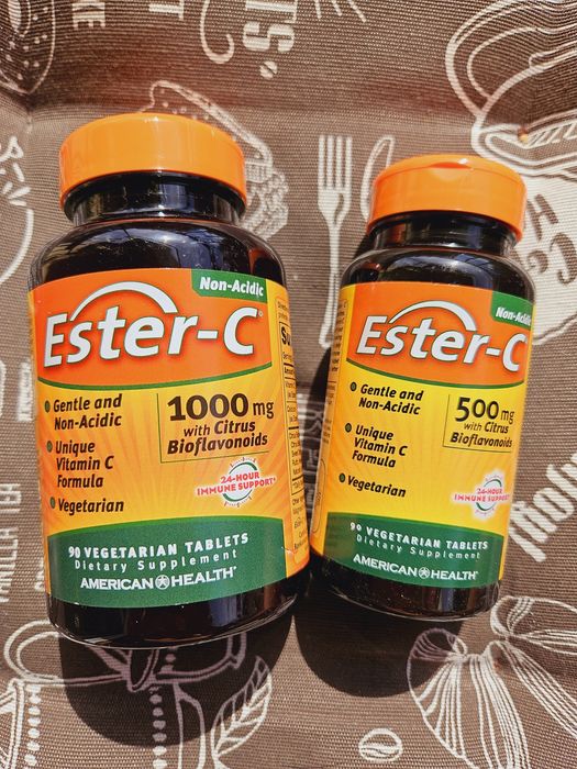 Витамин Ц С500 с1000 Эстер С vitamin C Ester-C 60 120 240 капсул