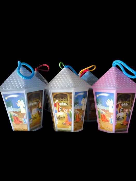 Lampion na roraty różowy